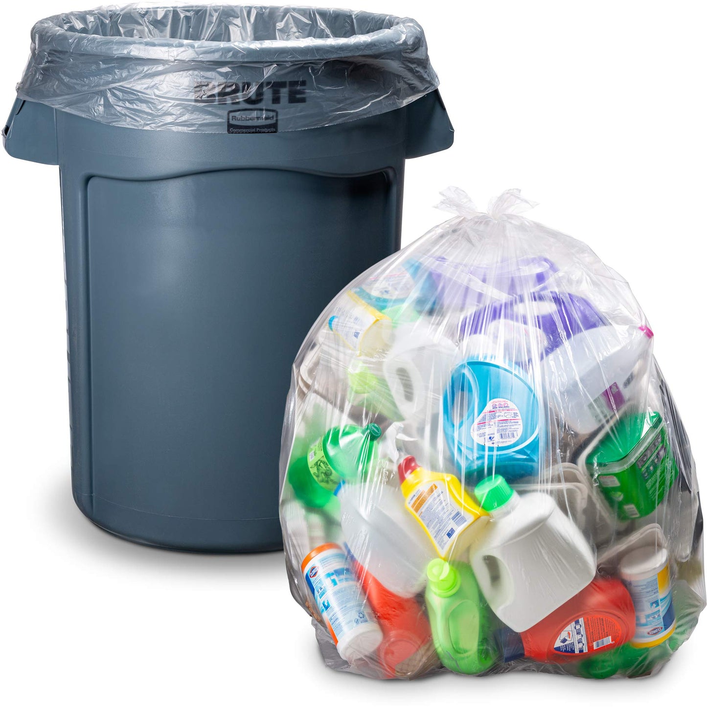 10 GALLON CAN LINER Trash Bags (24″ × 24″) – 1000‑Count (Coreless Rolls, 6-8 Micron) - Sameday Pack