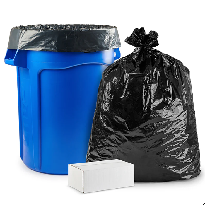 42 GALLON Heavy‑Duty CONTRACTOR BAGS – 3 Mil Thick, Black, 50‑Count - Sameday Pack