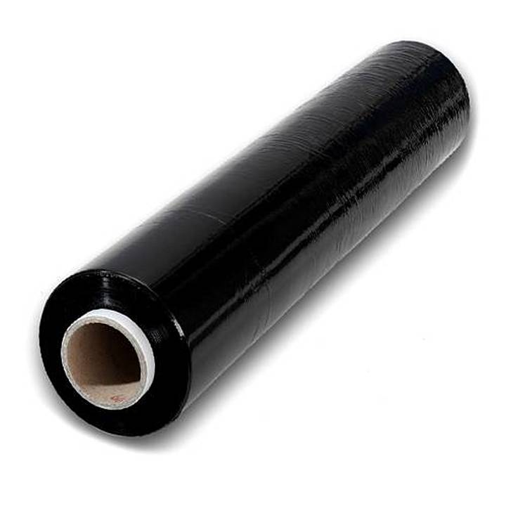 Black Stretch Wrap – 4 Rolls Case (1500 ft per Roll) | Heavy-Duty Pallet Film - Sameday Pack