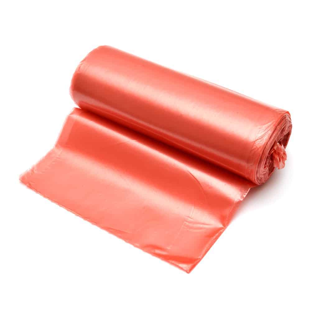 56 Gallon Heavy‑Duty Can Liners – Orange (56 gal), Bulk Rolls - Sameday Pack