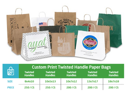 Custom Design Paper Bags – Multiple Sizes | Hot‑Stamp or Full‑Color Print - Sameday Pack 