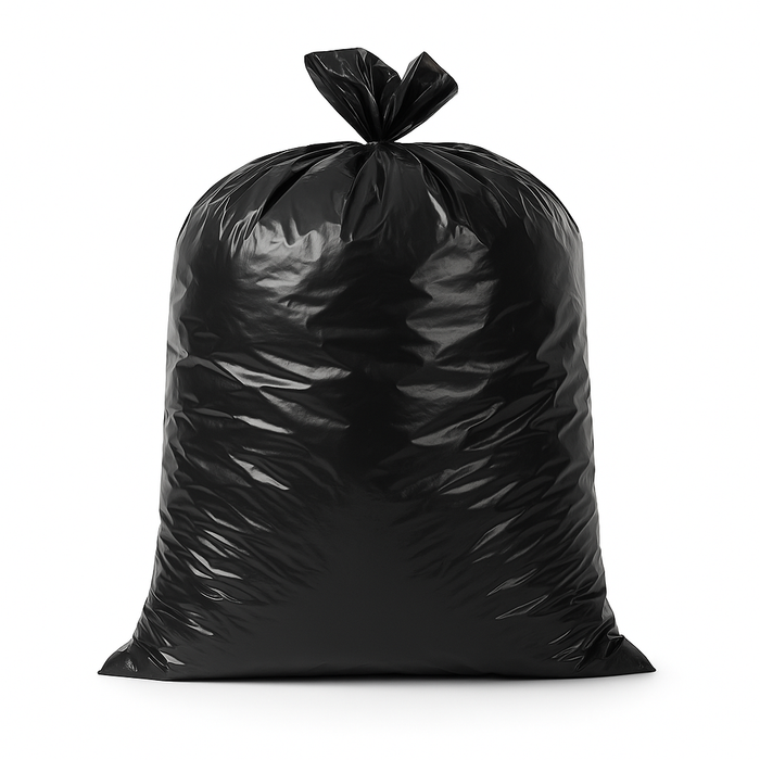 56-60 Gallon Heavy Duty, Black ‑ Can Liners, 1.2 mil –100 count  2cases - Sameday Pack 