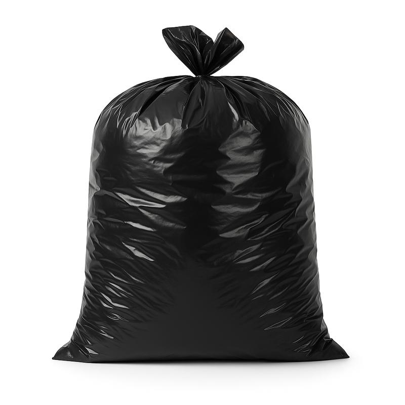 56-60 Gallon Heavy Duty, Black ‑ Can Liners, 1.2 mil –100 count  2cases - Sameday Pack 