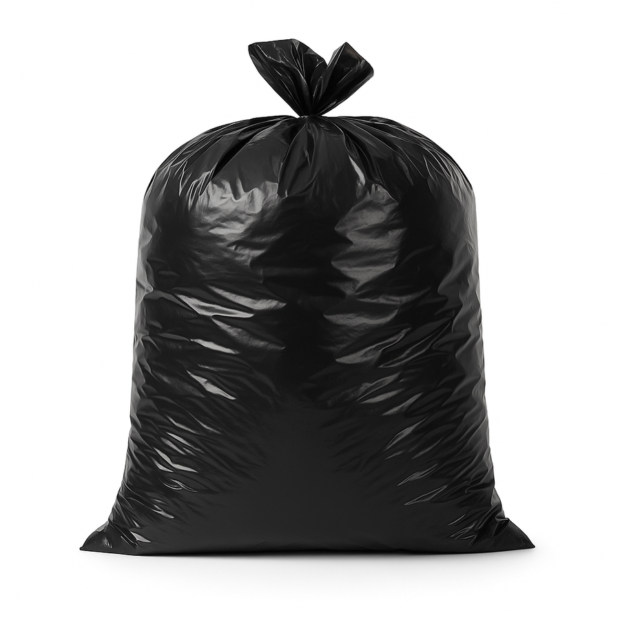 56-60 Gallon Heavy Duty, Black ‑ Can Liners, 1.2 mil –100 count  2cases - Sameday Pack 